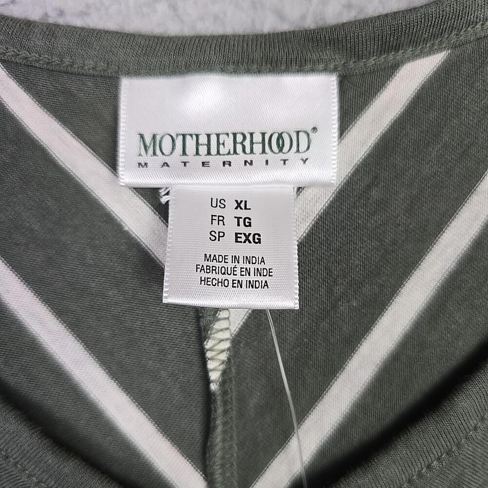 Motherhood MaternityStriped Grey Stripe Dress Size XL Sleevless - Picture 6 of 9